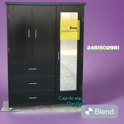 Clóset Luna Grande con Caja Fuerte