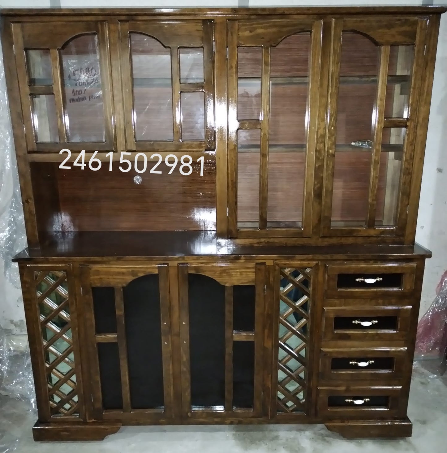 Vitrina Jumbo Pino Natural