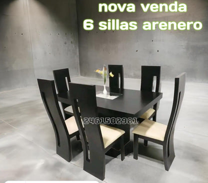Comedor Italy Modern MDF 6S